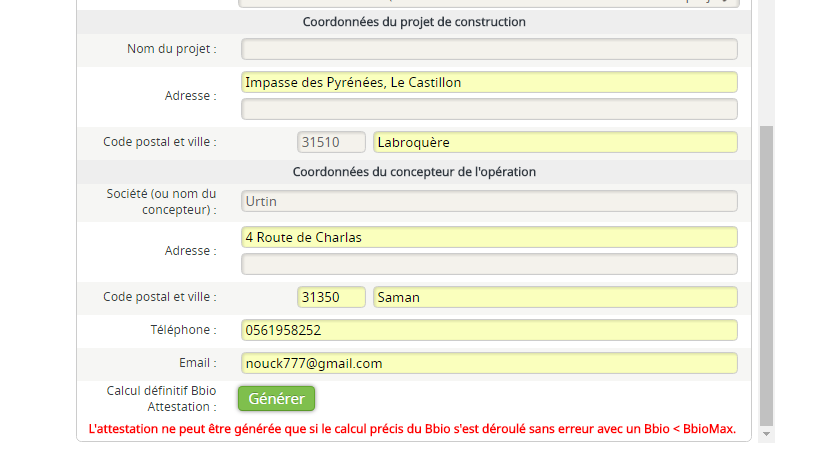 sasisie FDES ponts thermiques