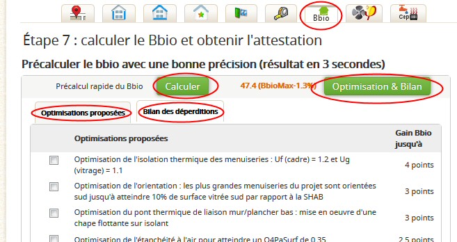 Optimisations proposÃ©es automatiquement pour le Bbio